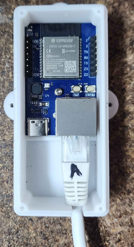 Top view with open lid